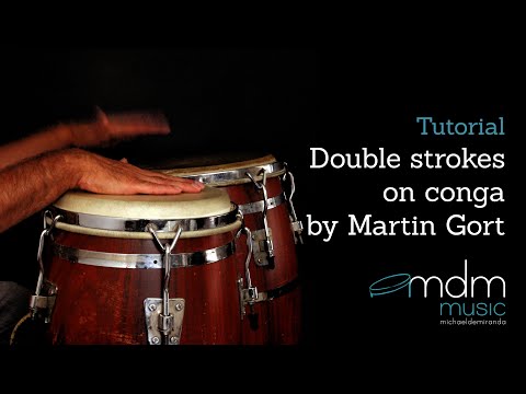 Double strokes on conga by Martin Gort