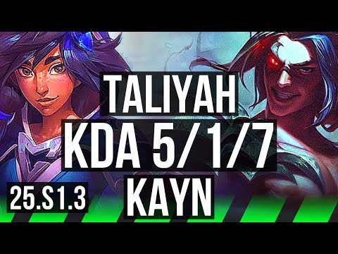 TALIYAH vs KAYN (JGL) | NA Challenger | 25.S1.3