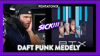 Pentatonix Reaction Daft Punk Medley (SICK, CRAZY BEATS!) | Dereck Reacts