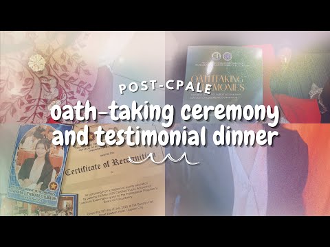 post-cpale ganaps: attending oath-taking ceremony and testimonial dinner 🥂