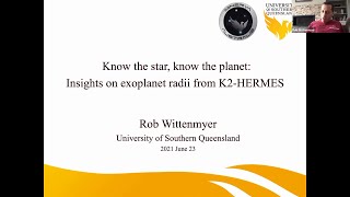 Rob Wittenmyer • Know the star, know the planet: Insights on exoplanet radii from K2-HERMES