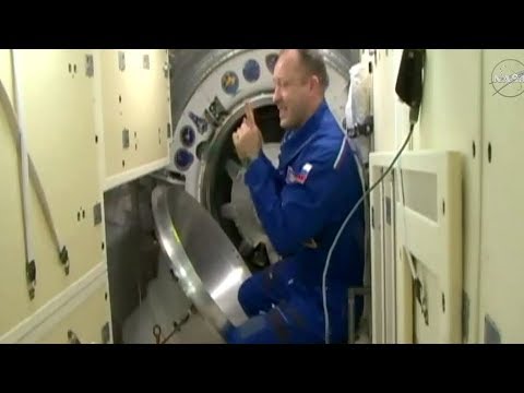 Full Soyuz MS-07 ISS Expedition 54-55 Hatch Opening To ISS Coverage (Shkaplerov, Tingle, Kanai)