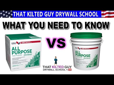 Drywall Mud- Buckets VS Boxes, There is a difference