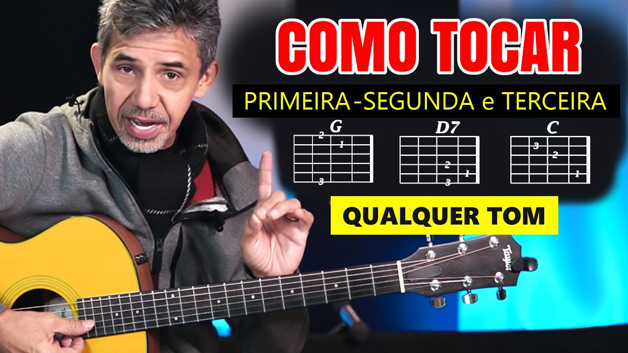 Esse é o MÉTODO QUE ME ENSINOU TOCAR VIOLÃO - Primeira, segunda e terceira - Prof. Sidimar Antunes