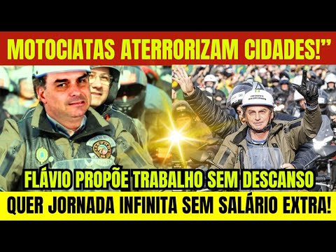 💣INACREDITÁVEL! MOTOCIATAS TOMAM AS RUAS E FLÁVIO QUER 7 DIAS DE TRABALHO SEM NEM UM CENTAVO A MAIS!