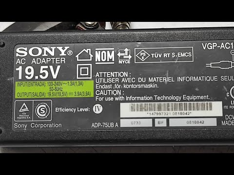 SONY AC ADAPTER 19.5V.     VGP-AC19V19