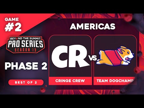 Cringe Crew vs DogChamp Game 2 - BTS Pro Series 13 AM: Phase 2 w/ rkryptic & neph