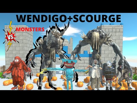 INFERNALS + MONSTERS ATTACK SCOURGE AND WENDIGO CASTLE - ANIMAL REVOLT BATTLE SIMULATOR