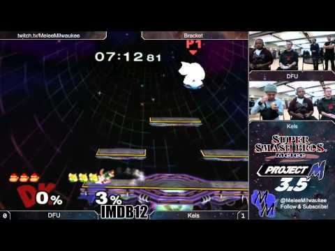 IMDB12 - DFU (DK) vs Kels (Fox, Sheik) - Melee Singles Bracket
