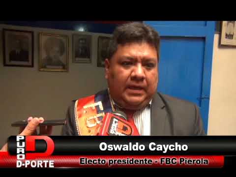Oswaldo Caycho juramentó como nuevo presidente de FBC Piérola 2018