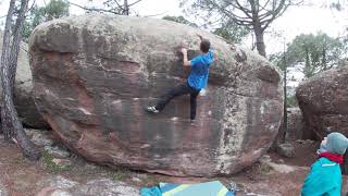 Video thumbnail de Peta zetas, 7a. Albarracín