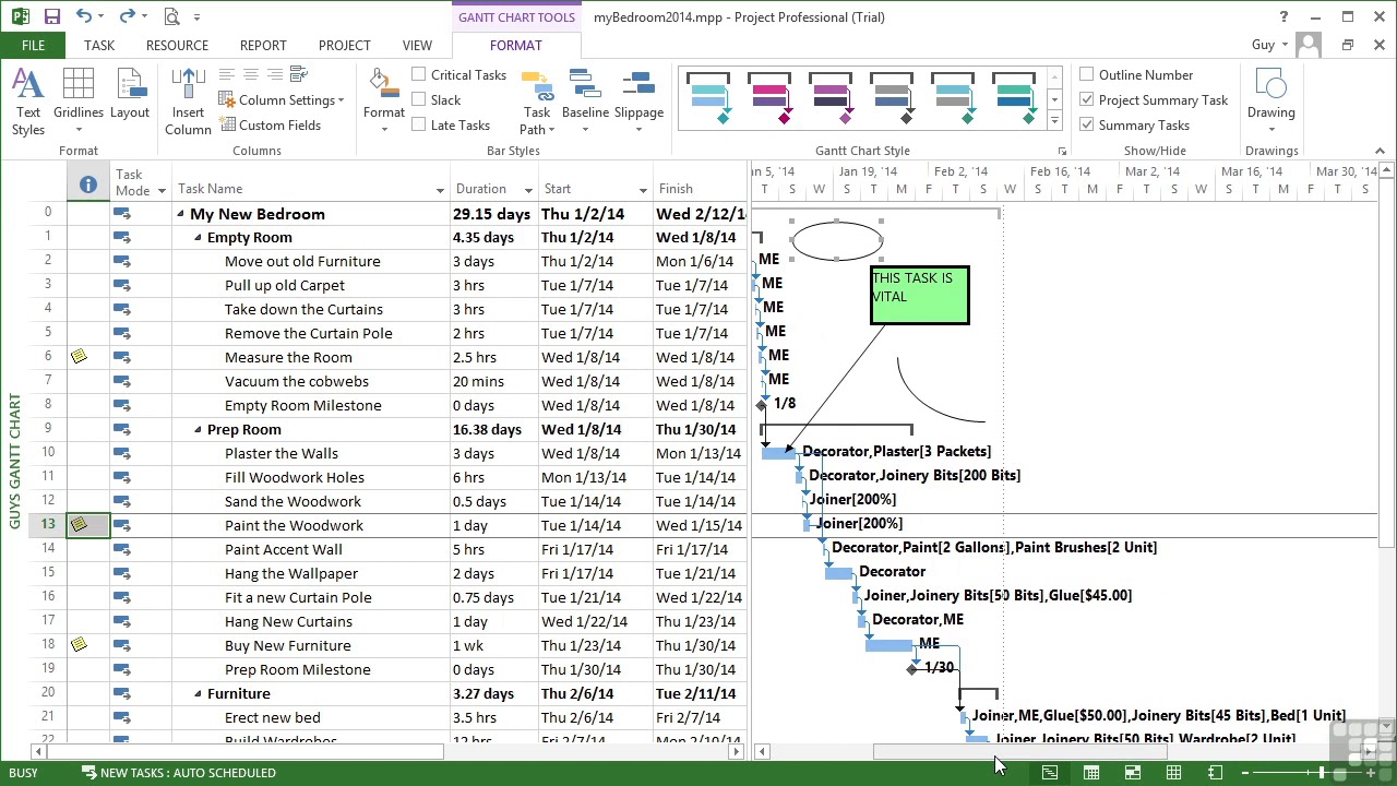 1408 Adding Drawn Shapes To A Gantt Chart