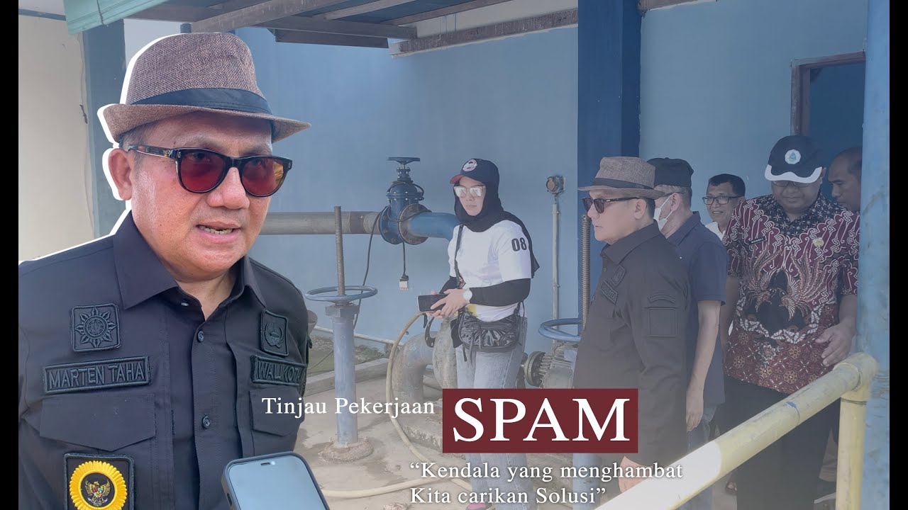 Marten Taha Tinjau Pekerjaan SPAM Sumber Dana PEN