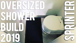 Oversized 2019 Sprinter Van Shower Build