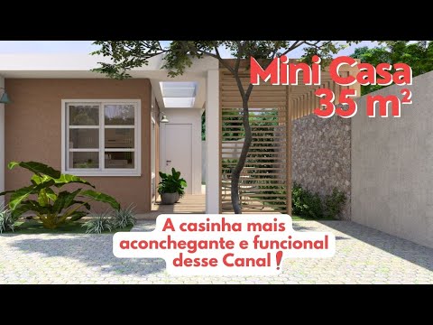Mini Casa 35m² - Pequena e mais aconchegante desse Canal  🤩