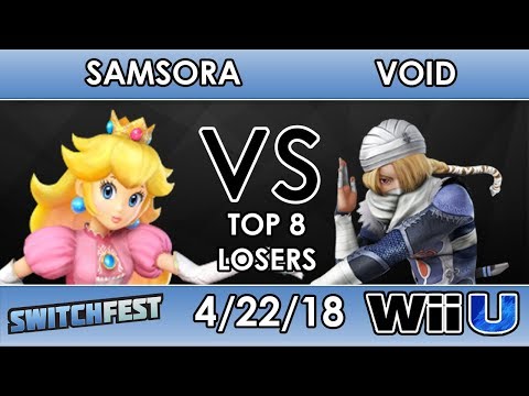 Switchfest - Samsora (Peach) VS CLG | Void (Sheik) - Smash 4 - Top 8 - Losers Side
