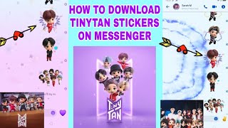 MESSENGER UPDATED  HOW TO DOWNLOAD TINYTAN STICKER