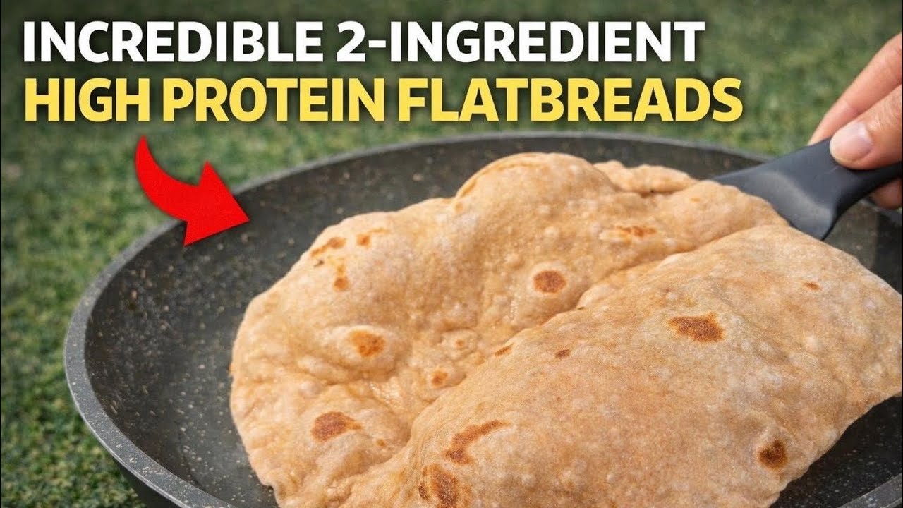 2 Ingredient Flatbread | No Yeast, Ready in Minutes!