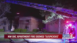 NW OKC apartment fire deemed 'suspicious'