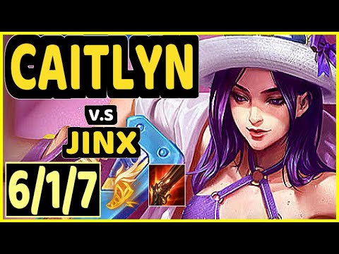 ROUTE (CAITLYN) vs JINX - 6/1/7 KDA BOTTOM ADC CHALLENGER GAMEPLAY - KR
