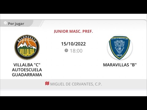 Junior masc C VILLALBA AUTOESCUELA GUADARRAMA - MARAVILLAS “B”