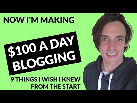 $100 a Day Blogging - 9 Tips on How to get there Faster than Me!