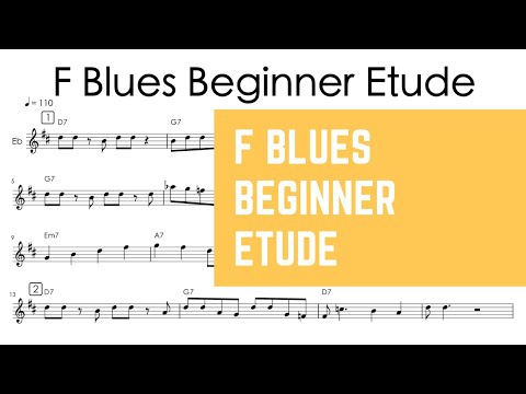 Easy F Blues Solo Example for Alto Saxophone and Other Instruments | Jazz Tutorial
