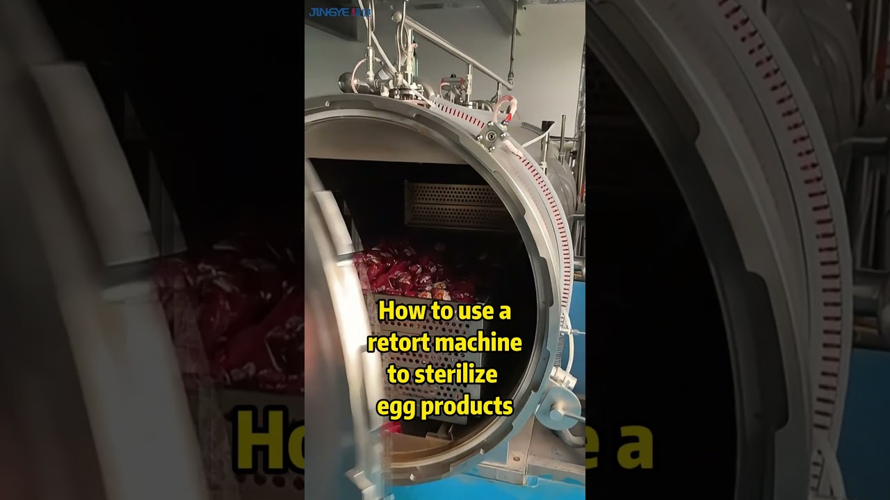 How to use a retort machine to sterilize egg products？#machine #retort  #automatic  #autoclave