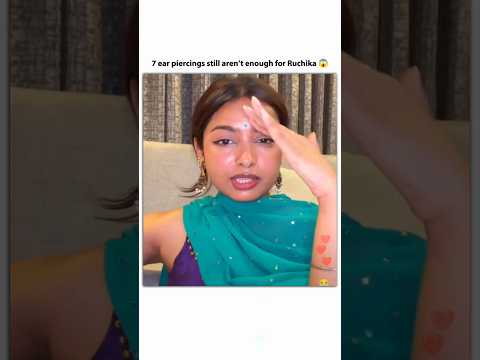 Ruchika is ready for piercing #8😱💗 #ruchikarathore #shorts #shortsfeed @triggeredinsaan