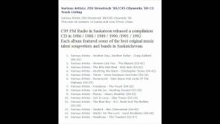 Glen Stace RUNAROUND 1989 Cityworks CD Saskatoon Regina SK