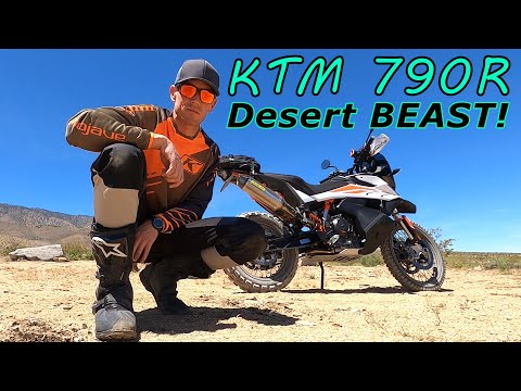 The KTM 790R, Absolute BEAST OFF ROAD! Sandy Rocky Desert Trails in California!