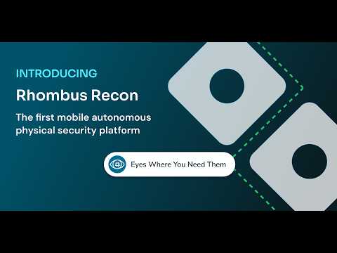 Rhombus Recon - The First Mobile Autonomous Security Solution
