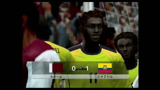 PS2 PES5 FIFA World Cup 2022 Qatar vs Ecuador (1P, 2022 editted) / ウイイレ2010 ワールドカップ カタール vs エクアドル