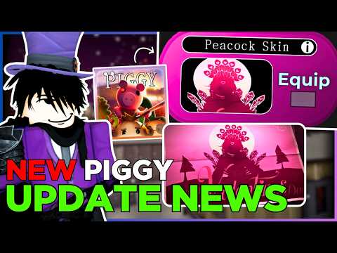 NEW PEACOCK SKIN CONFIRMED IN PIGGY.. + NEXT UPDATE NEWS/INFO + NEW QUEST REWARD? | Piggy News