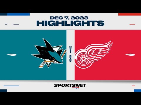 NHL Highlights | Sharks vs. Red Wings - December 7, 2023