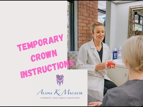 After Crown care instructions- what to do with a temporary crown