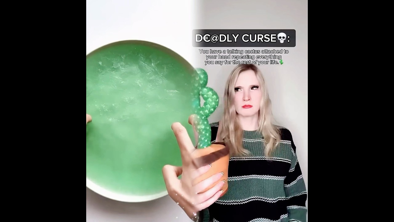 PART2 #pov a d€@dly curse where a talking cactus repeats everything you say.. #acting #viral #story