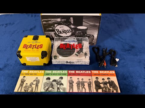 The Beatles Limited Edition RSD3 Mini Turntable With 3” Vinyl Records Unboxing
