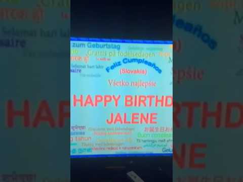 Happy Birthday Jalene