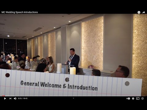 MC Wedding Speech Introductions