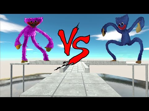 Huggy Wuggy VS Kissy Missy | Animal revolt battle simulator