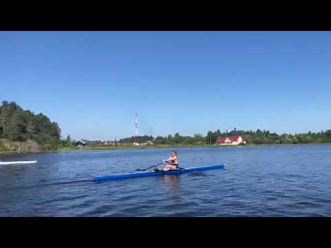 Первая ознакомительная тренировка на веслах Z&J sport, модель skinny в МБУ СШОР г. Сортавала 