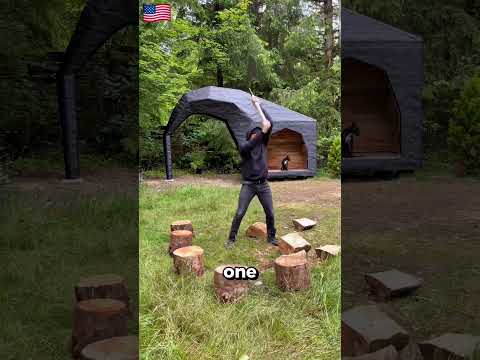 He Makes The Most Unusual Wood Chopping Lumberjack Tools 😳