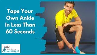 Tape Your Own Ankle In Less Than 60 Seconds