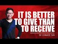 SELF TIPS: IT IS BETTER TO GIVE THAN TO RECEIVE