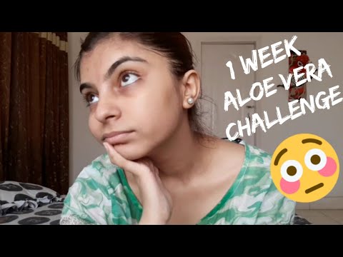 Using Aloe Vera for 1 week on my face | syed Vaneeza