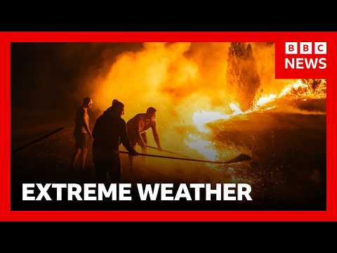 How climate change worsens heatwaves, droughts, wildfires and floods | BBC News