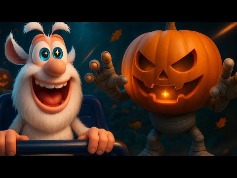 Booba 🎃 Spooky Roller Ride 🎃 Cartoon for kids