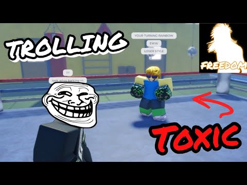 TROLLING TOXIC PLAYERS WITH FREEDOM | UNTITLED BOXING GAME!