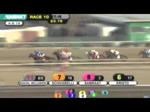 Watch Wicked Strong (Hard Spun) win the G1 Wood Memorial Stakes at Aqueduct, USA, 2014
